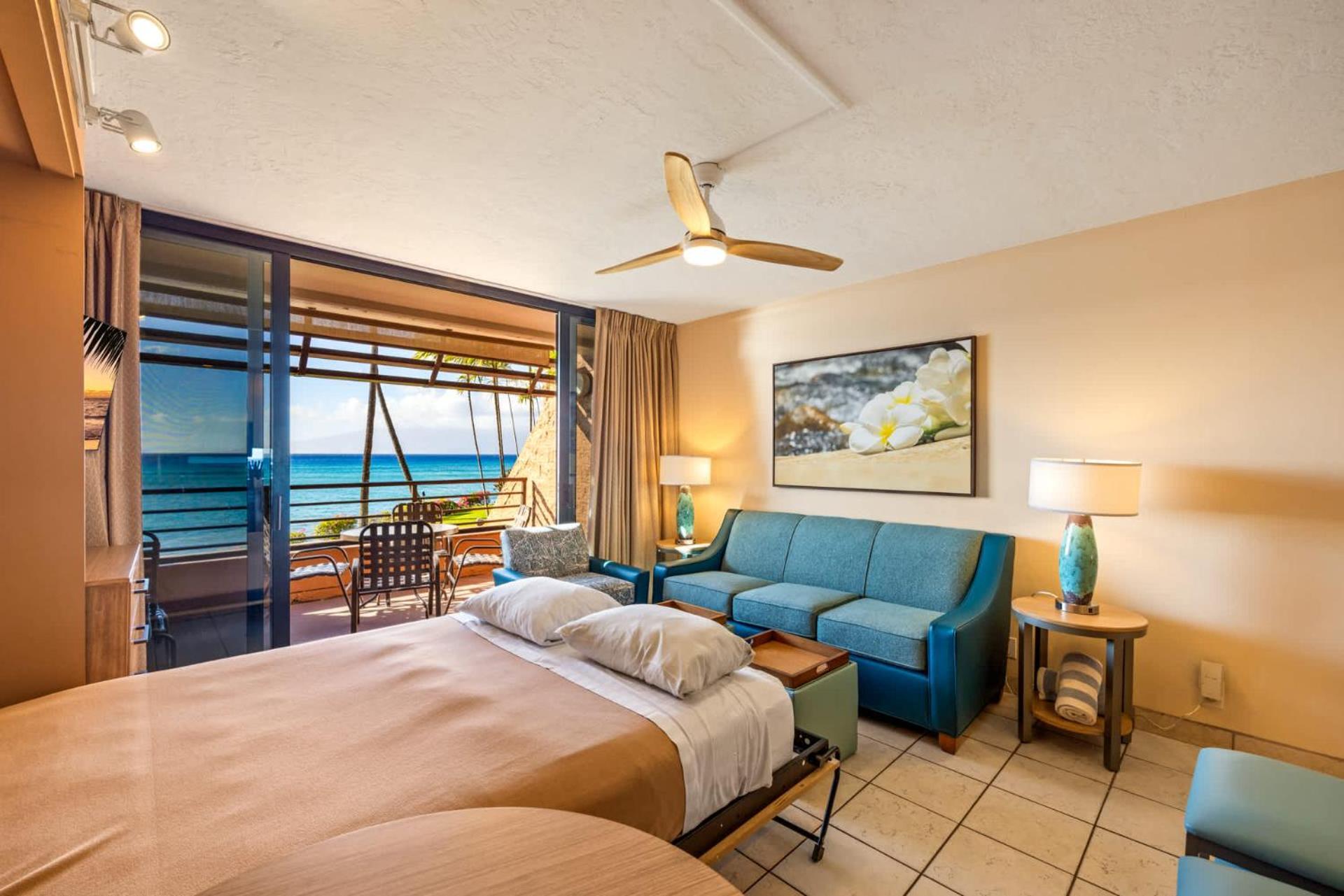 Kuleana Club #611 Oceanfront - 1 Bedroom & 1 Bathroom - Gated 2Nd Fl Kahana Exteriör bild